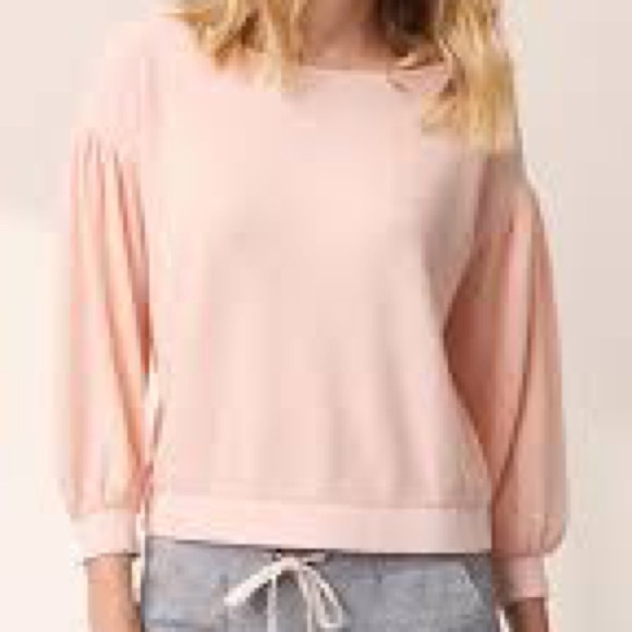 Lou & Grey Tops - Lou & Grey Blouson Peach Sweatshirt.18106